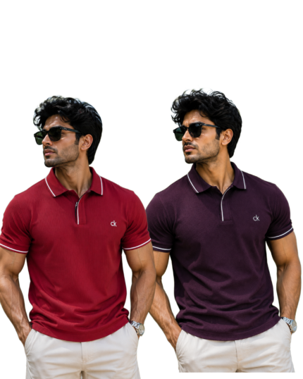 Premium Polo T-Shirt for Men | 220 GSM Export Quality Comfortable Wear 2pc