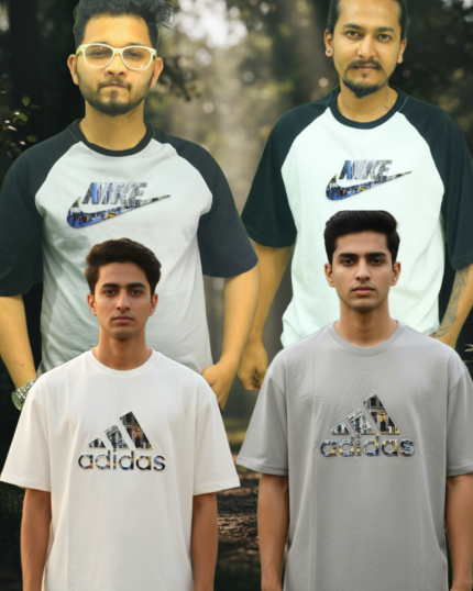 Premium Drop Shoulder T-Shirt 200+ GSM Cotton 4 Pcs Combo