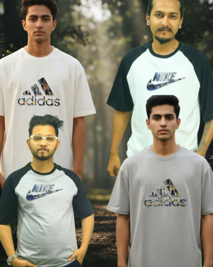 Premium Drop Shoulder T-Shirt 200+ GSM Cotton 4 Pcs Combo