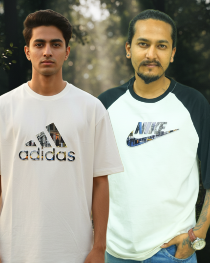 Premium Drop Shoulder T-Shirt 200+ GSM Cotton 2 Pcs Combo