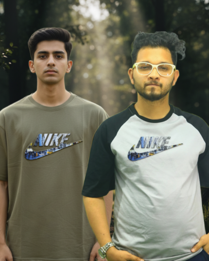 Premium Drop Shoulder T-Shirt 200+ GSM Cotton 2 Pcs Combo