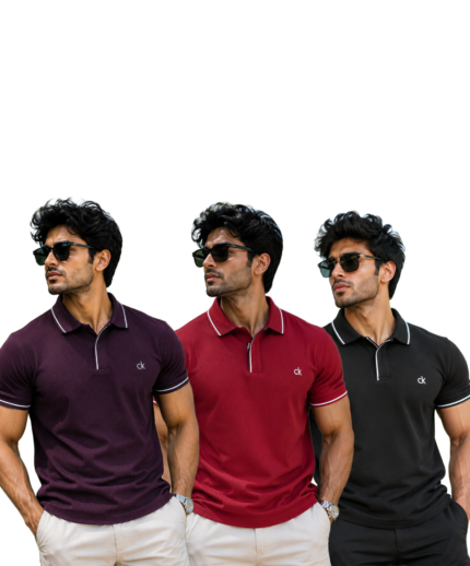 Premium Polo T-Shirt for Men | 220 GSM Export Quality Comfortable Wear 3pc